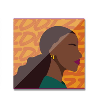 Ziddi Prints- Ziddi Ladki -Fridge Magnet β Bold, Bright, and Ready to Stick
