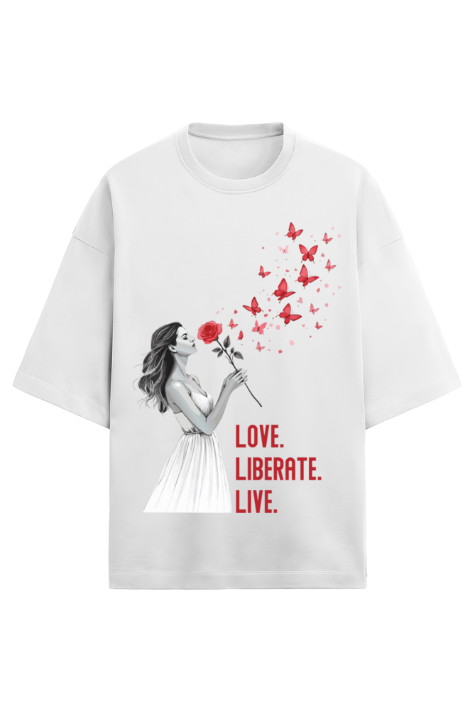 Ziddi Prints Pure Love OverSized T-Shirt – Embrace Love in Comfort and Style