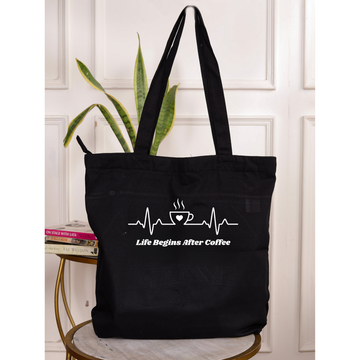 Ziddi Prints- Coffee lover's- Everyday Large tote bag -