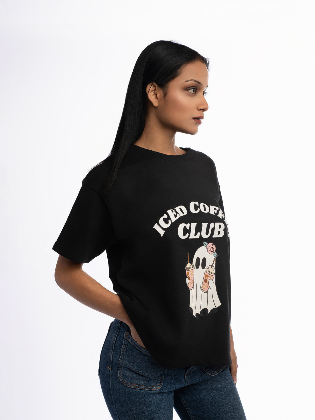 Ziddi Prints Coffee - Loverβs Terry Oversized T-Shirt