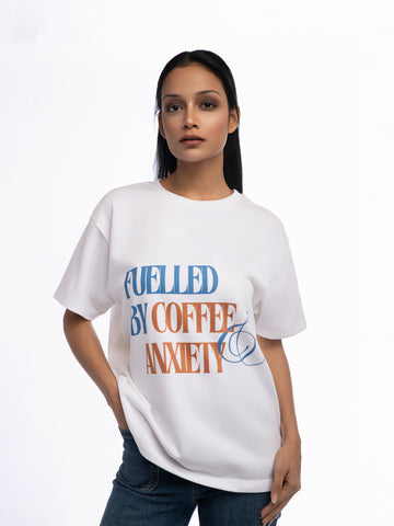 Ziddi Prints Coffee - Lover’s Terry Oversized T-Shirt