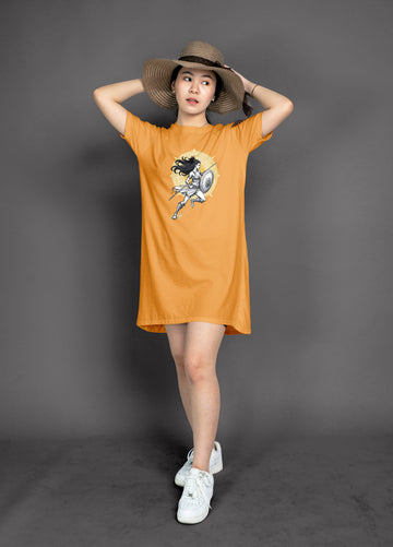 The Ziddi Prints-Warrior Mid Pose-Night T-Shirt