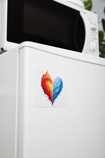 The Ziddi print -Fire & Ice -Fridge Magnet