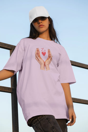 Ziddi Prints Pure Love Oversized T-Shirt – A Cozy Statement of Love