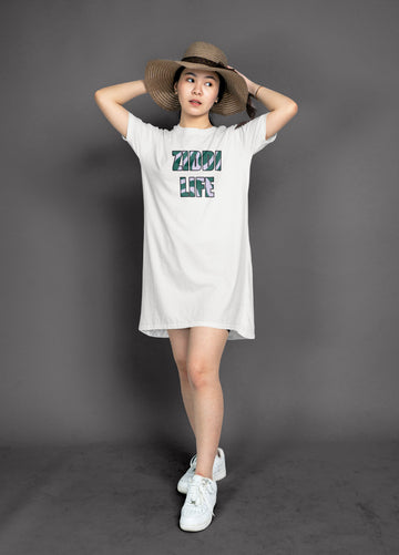 Ziddi Prints "Ziddi Life" Night Dress – Sleep in Style, Live with Confidence