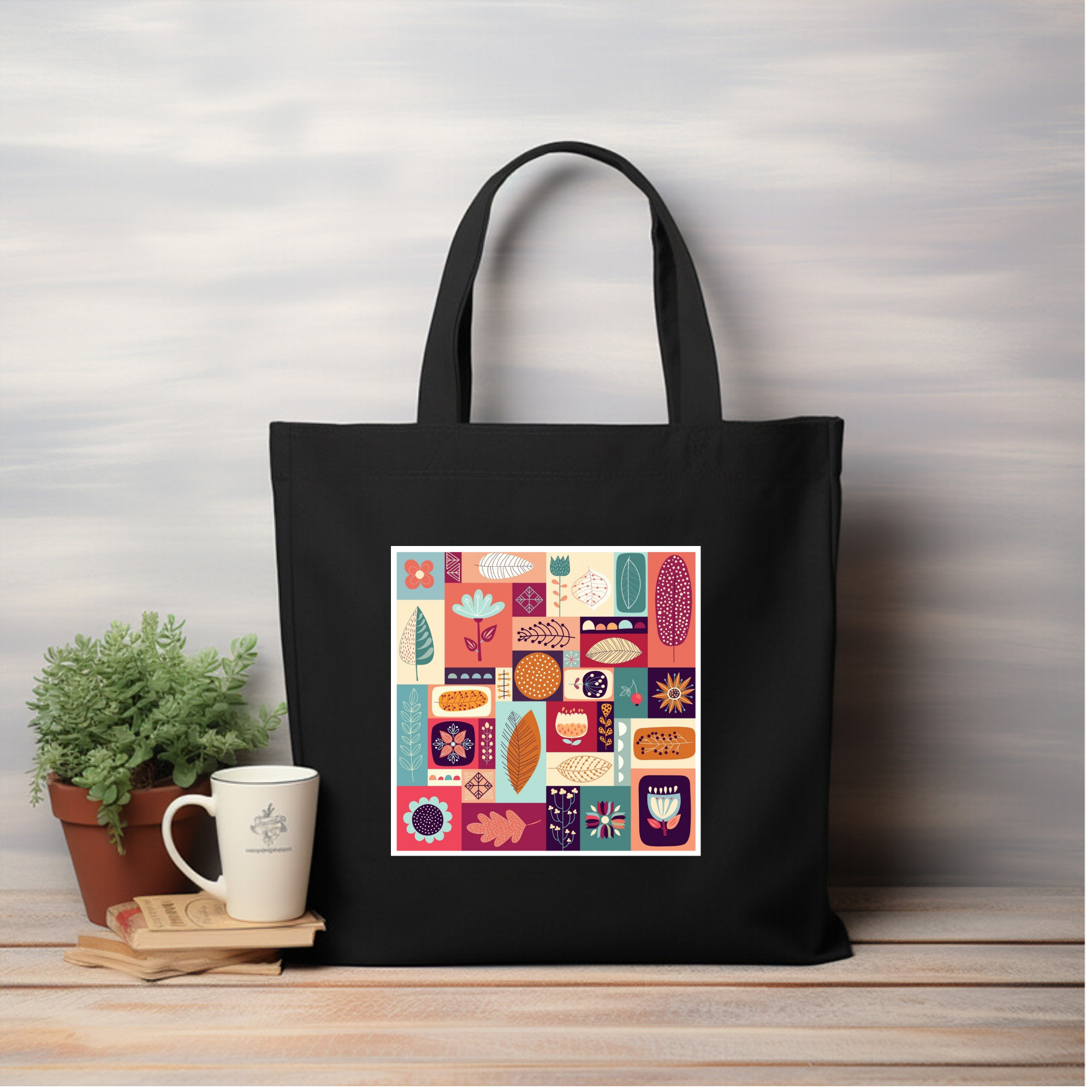 ZIDDI PRINTS - Festive Season Special Fulkari bags |Everyday Large Tote Bag for Women | Stylish Printed Shoulder Bag for College, Office, Travel & Shopping | Cotton Fabric | ZPFS-14
