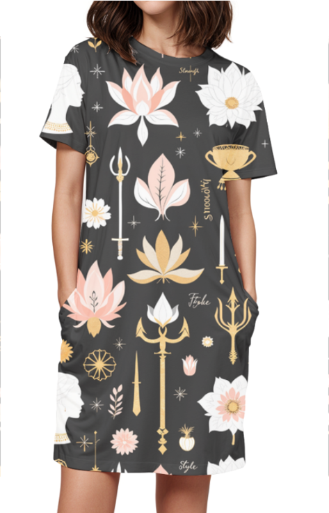 The Ziddi Prints -A Warrior Pattern- Night T-Shirt