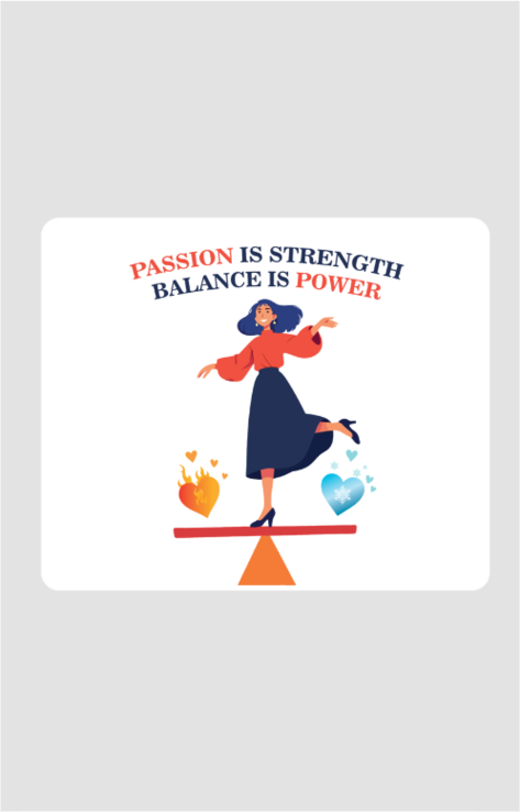 Ziddi Prints - Balance is Power Printed Mouse Pad