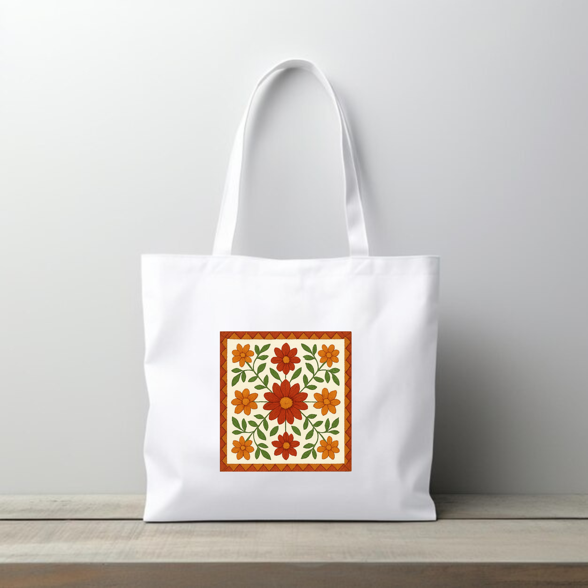 ZIDDI PRINTS - Festive Season Special Fulkari bags |diwali  Tote Bag for Women | Stylish Printed Shoulder Bag for College, Office, Travel & Shopping | Cotton Fabric | ZPFS-016
