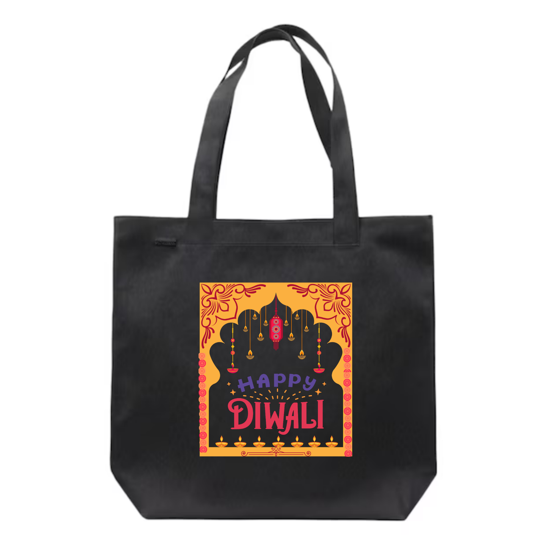 ZIDDI PRINTS - Festive Season Special|Everyday Large Tote Bag for Women | Stylish Printed Shoulder Bag for College, Office, Travel & Shopping | Eco-Friendly Cotton Fabric | ZPFS-007