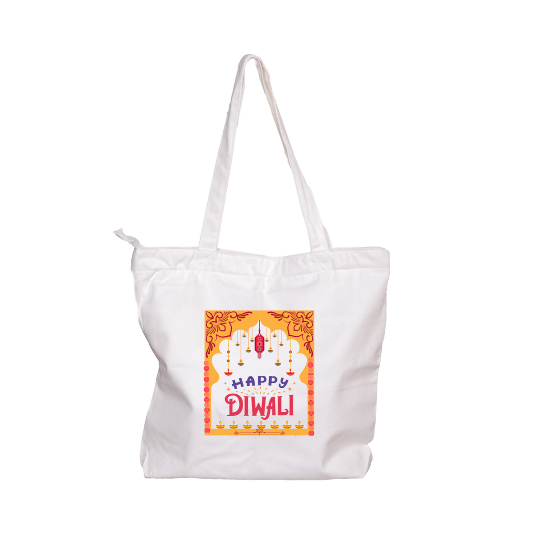 ZIDDI PRINTS - Jaipuri Hand Printed| Everyday Large Tote Bag for Women Stylish Printed Shoulder Bag for College, Office, Travel & Shopping ZPFS-009