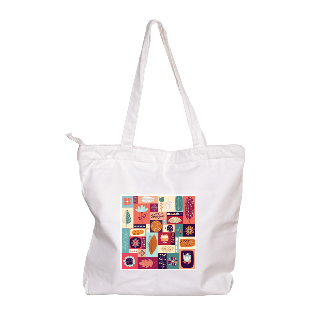 ZIDDI PRINTS - Festive Season Special Fulkari bags |Everyday Large Tote Bag for Women | Stylish Printed Shoulder Bag for College, Office, Travel & Shopping | Cotton Fabric | ZPFS-013