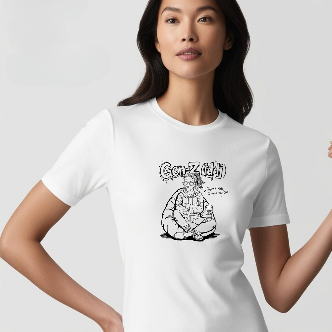 Ziddi Prints – Gen-Z Supima T-Shirt