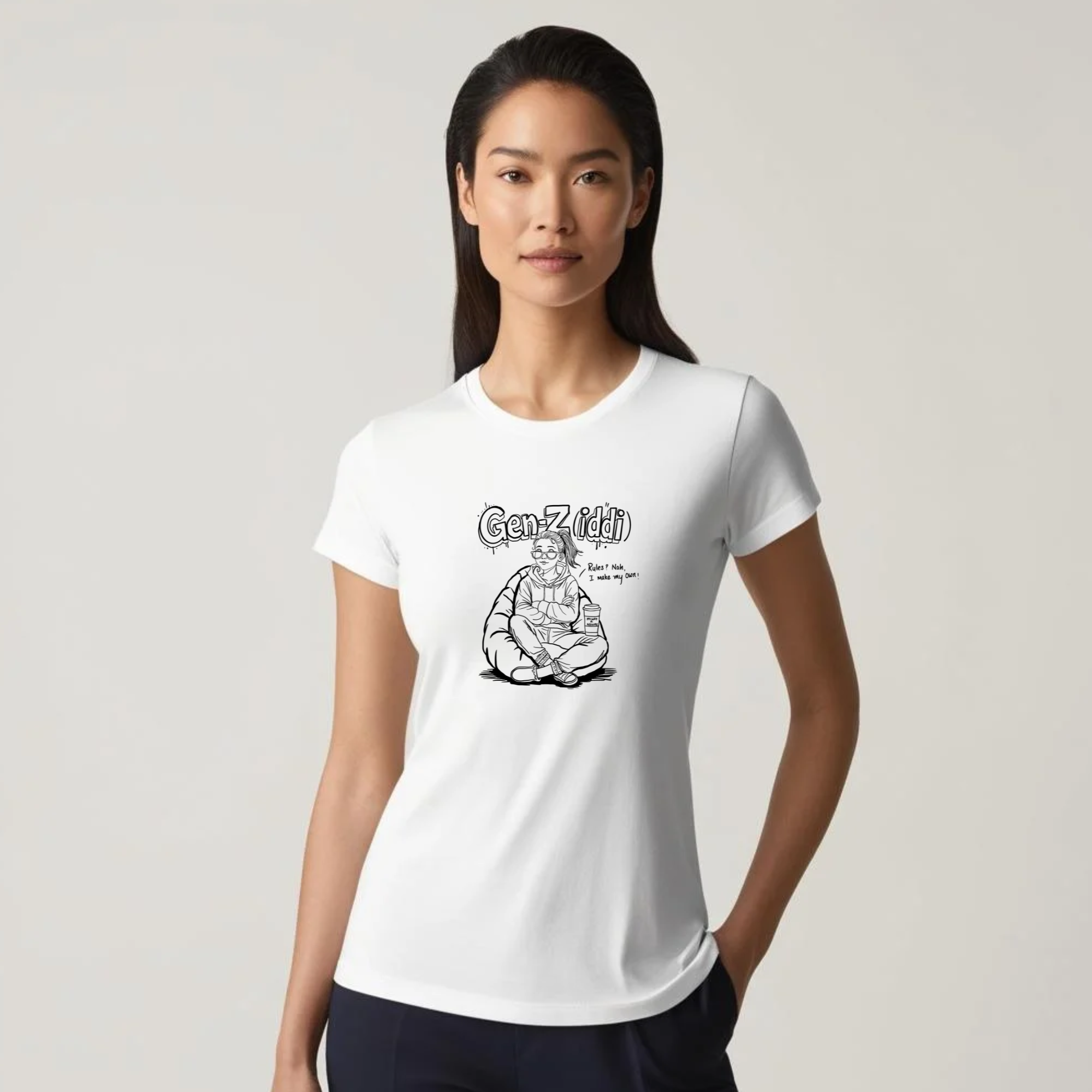 Ziddi Prints – Gen-Z Supima T-Shirt