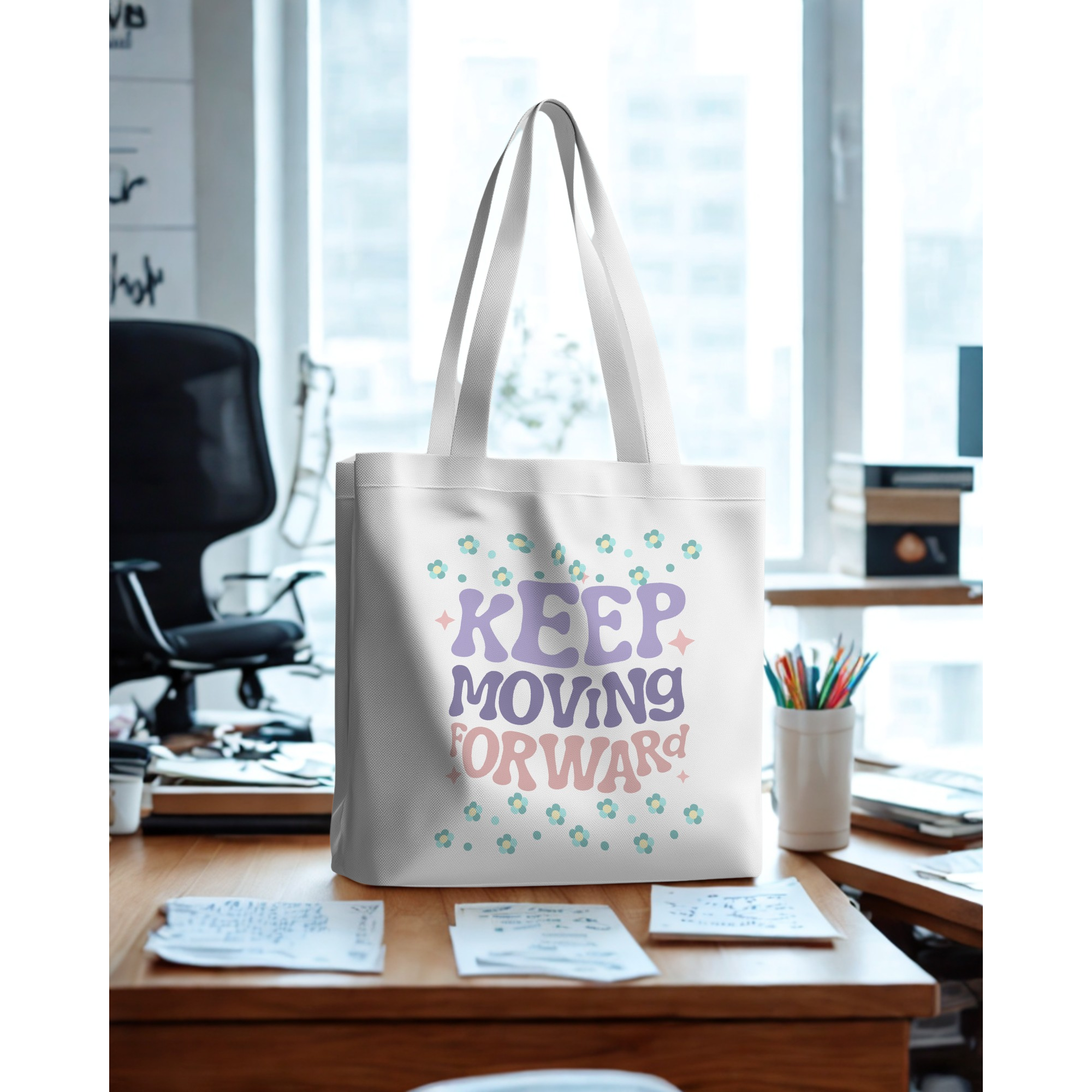 Ziddi Prints Casual Trendy Everyday Large Tote Bag