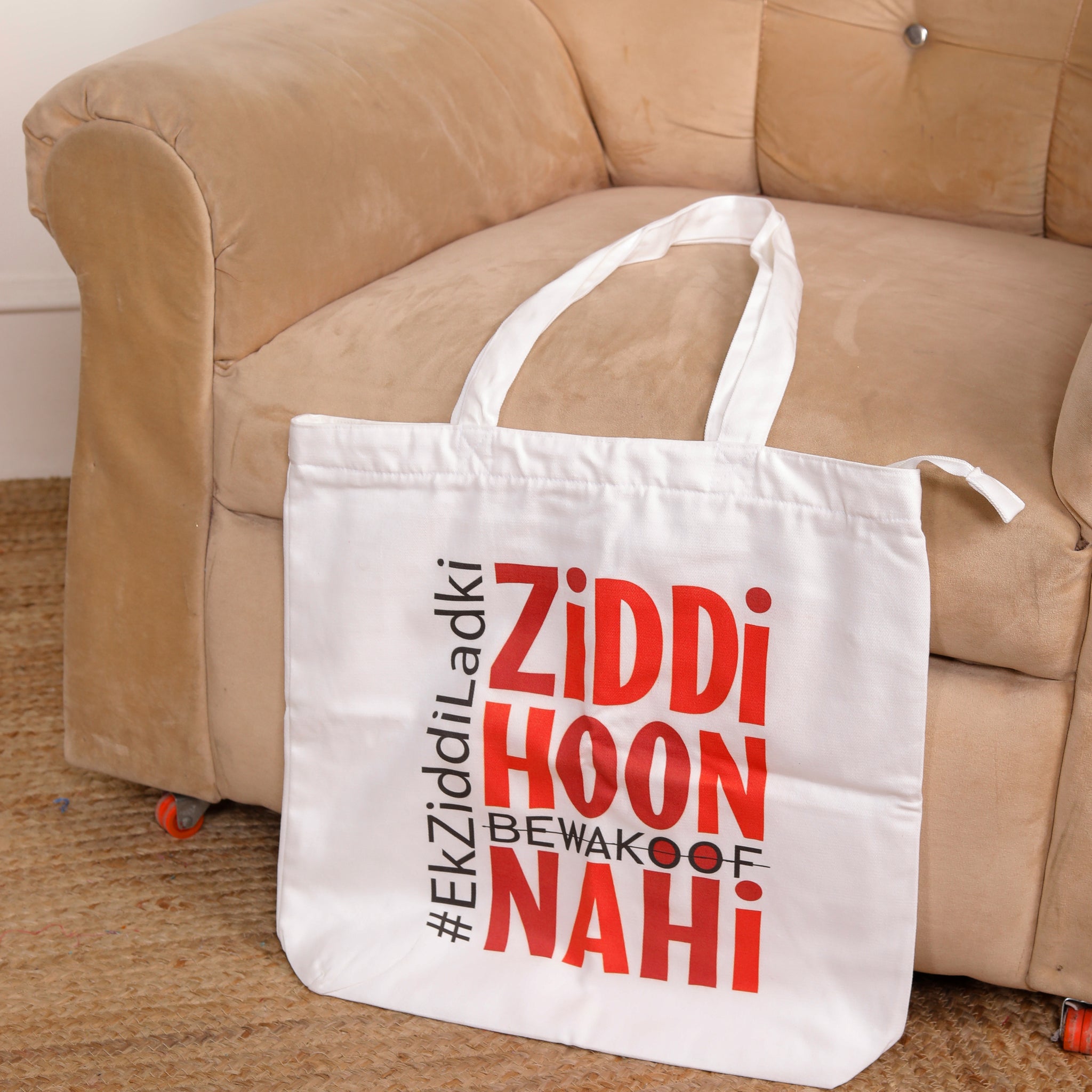 Ziddi Prints- Everyday Large tote bag
