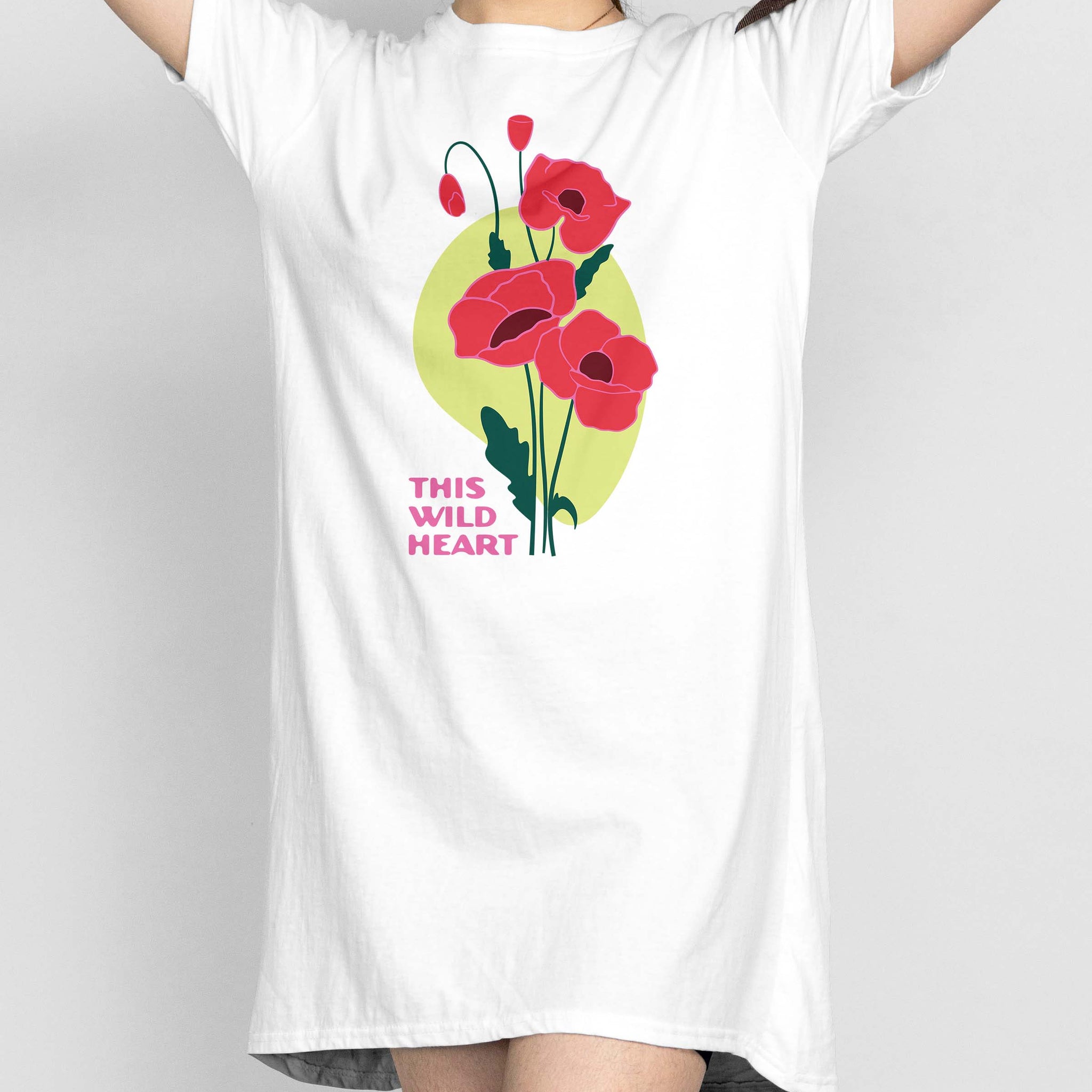 Ziddi Prints - This Wild Heart Night T-Shirt: Embrace Comfort with a Bold Spirit