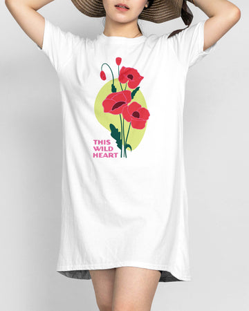 Ziddi Prints - This Wild Heart Night T-Shirt: Embrace Comfort with a Bold Spirit