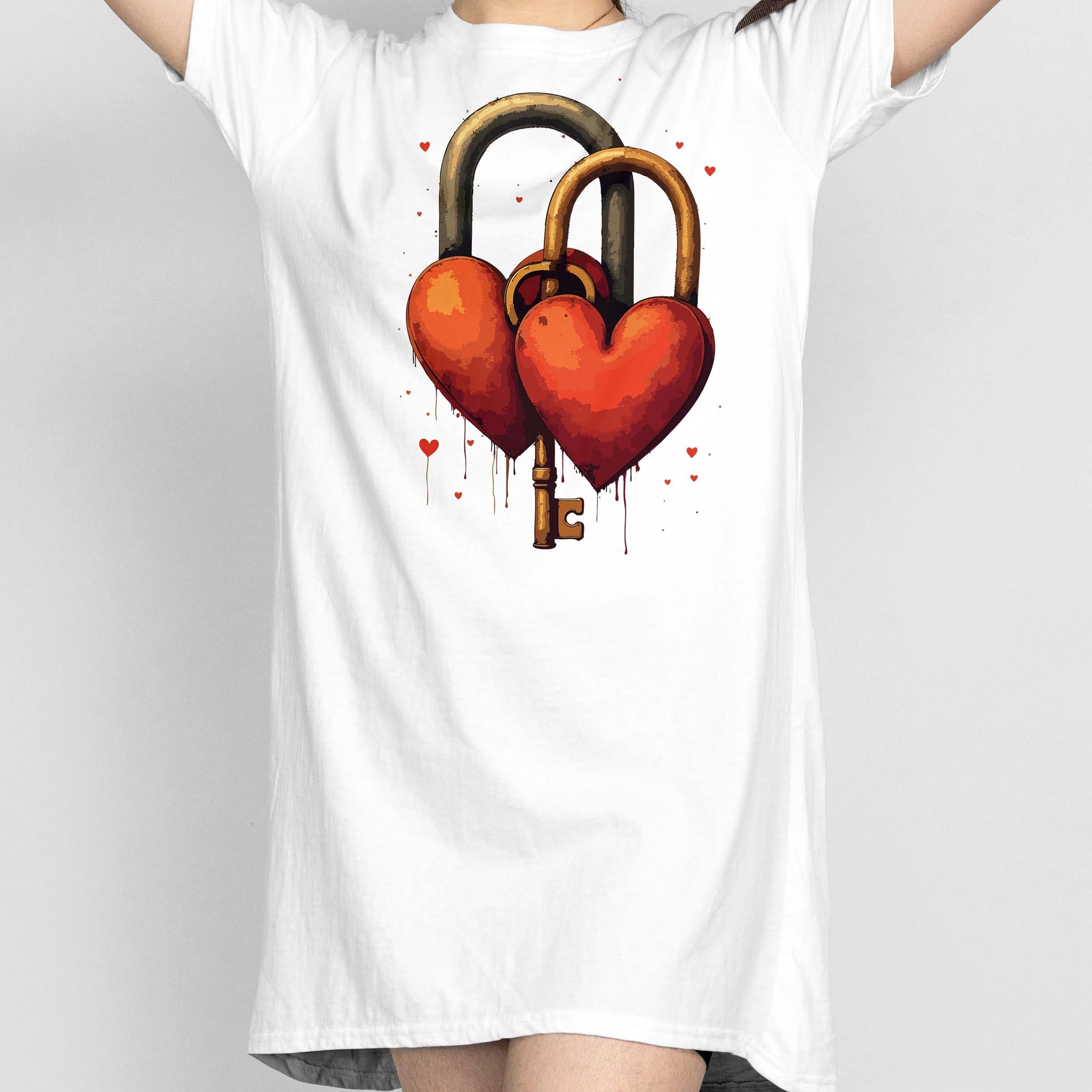Ziddi Prints' Love Locks Night T-Shirt