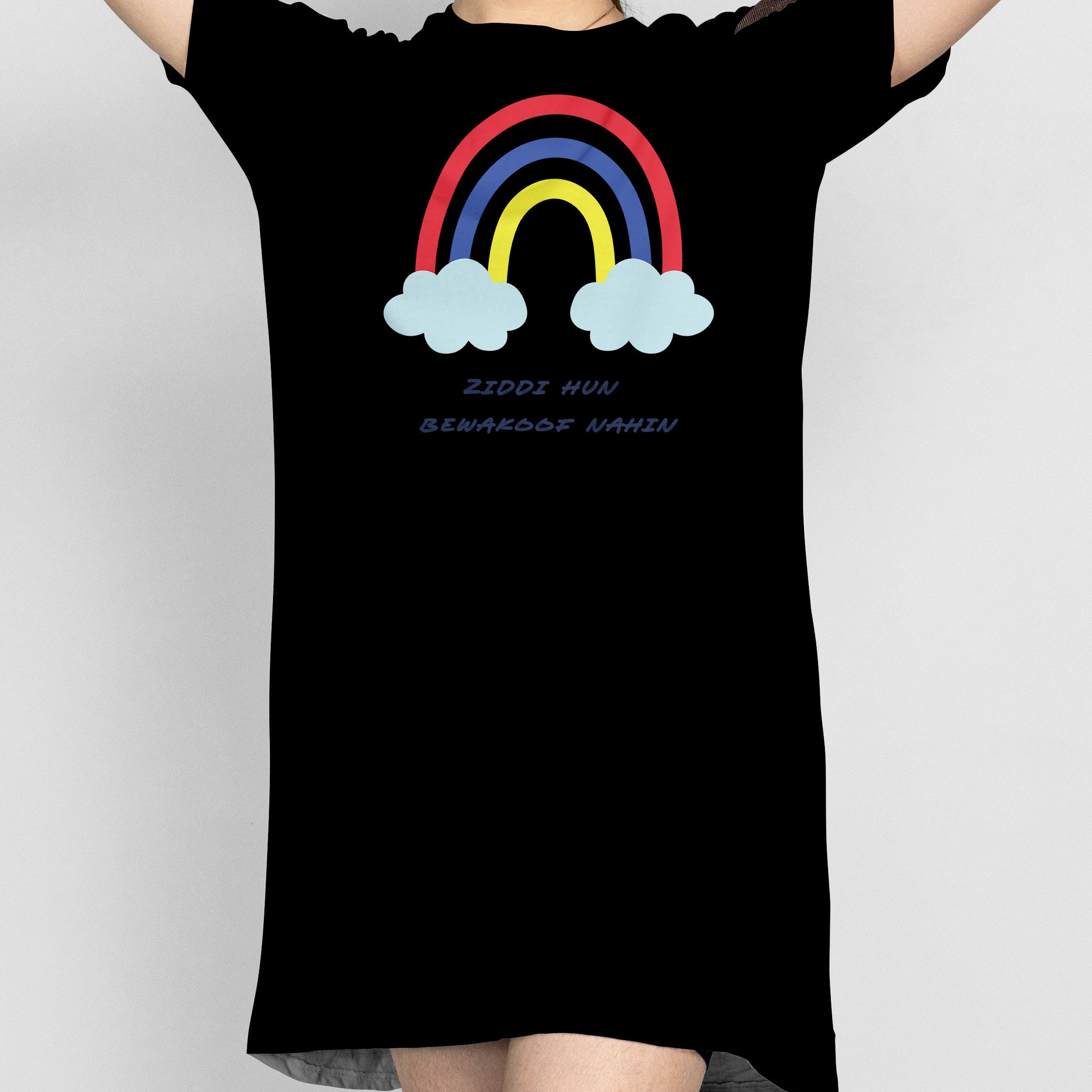 Ziddi Prints -"Being Ziddi"- Night T-Shirt – Comfort Meets Confidence